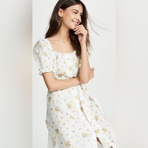 Sleeper Brigitte Linen Maxi Dress